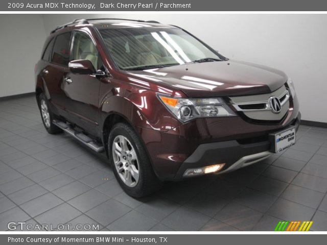 2009 Acura MDX Technology in Dark Cherry Pearl