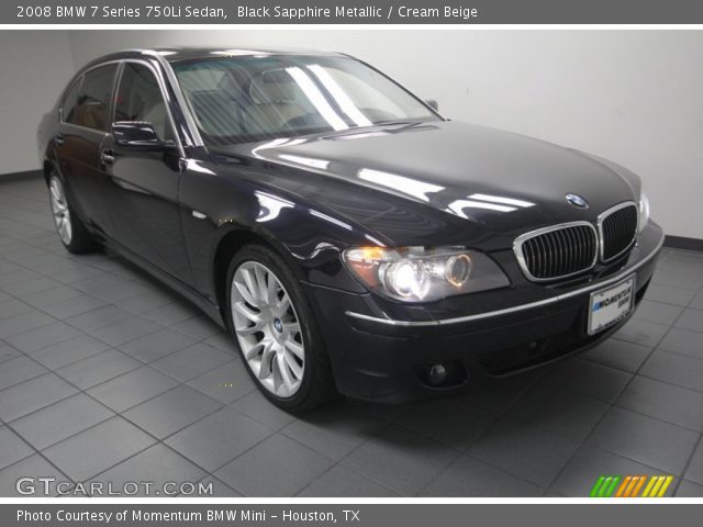 2008 BMW 7 Series 750Li Sedan in Black Sapphire Metallic