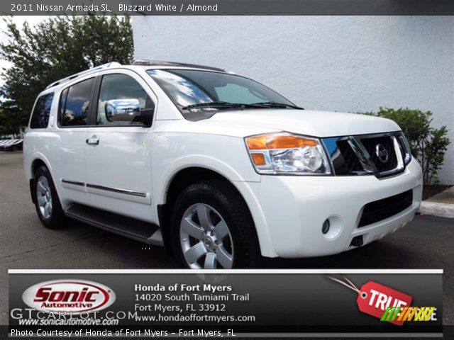 2011 Nissan Armada SL in Blizzard White