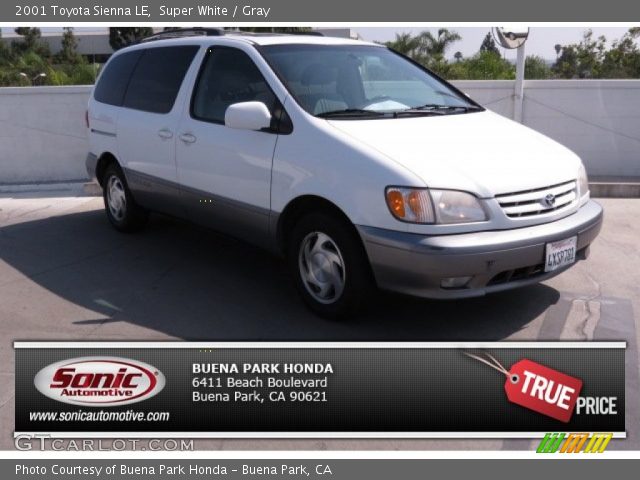 2001 Toyota Sienna LE in Super White