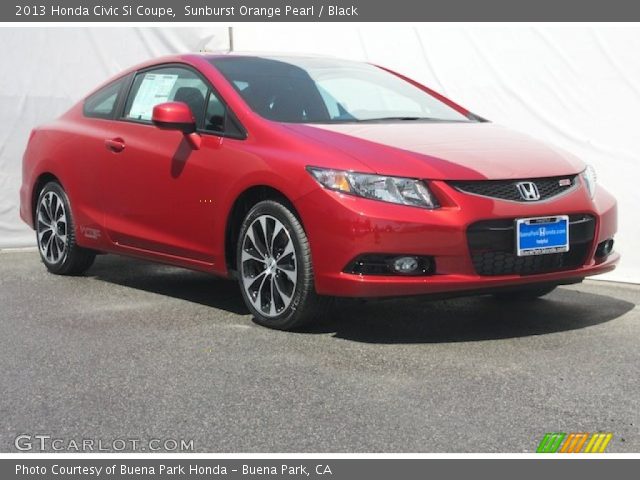 2013 Honda Civic Si Coupe in Sunburst Orange Pearl