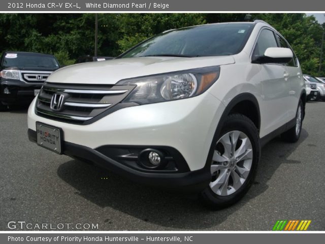 2012 Honda CR-V EX-L in White Diamond Pearl