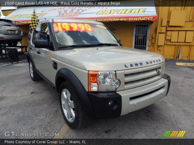 2006 Land Rover LR3 V8 HSE in Maya Gold Metallic
