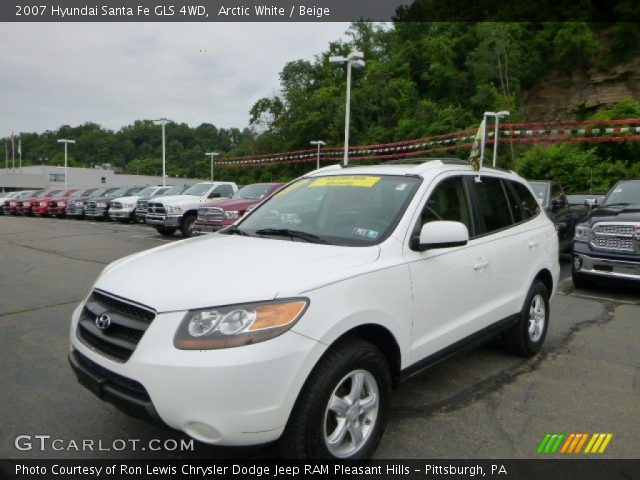 2007 Hyundai Santa Fe GLS 4WD in Arctic White