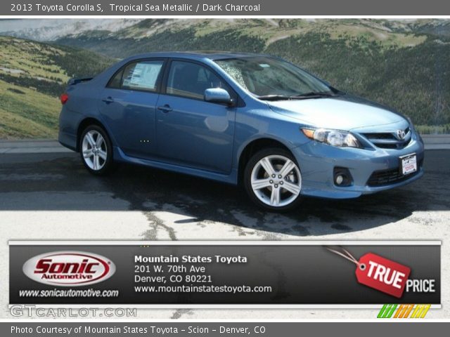 2013 Toyota Corolla S in Tropical Sea Metallic