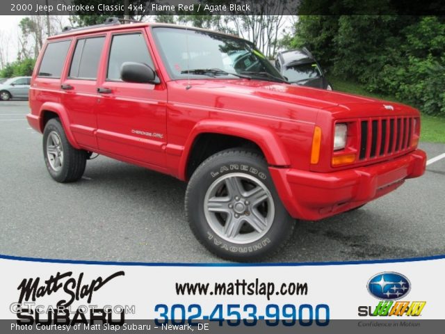 2000 Jeep Cherokee Classic 4x4 in Flame Red