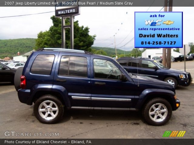 2007 Jeep Liberty Limited 4x4 in Midnight Blue Pearl