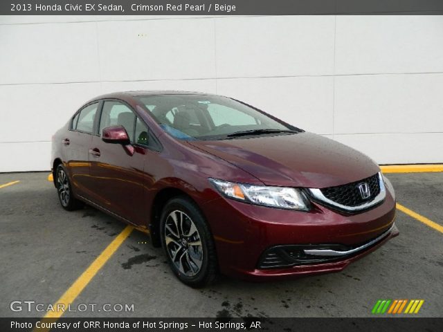 2013 Honda Civic EX Sedan in Crimson Red Pearl