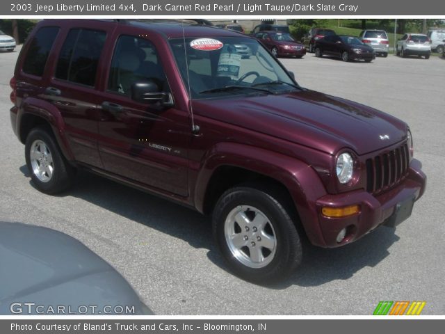 2003 Jeep Liberty Limited 4x4 in Dark Garnet Red Pearl