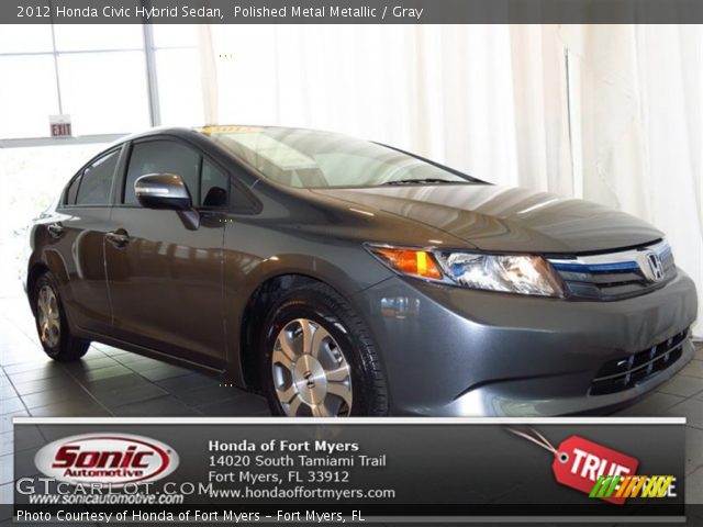 2012 Honda Civic Hybrid Sedan in Polished Metal Metallic