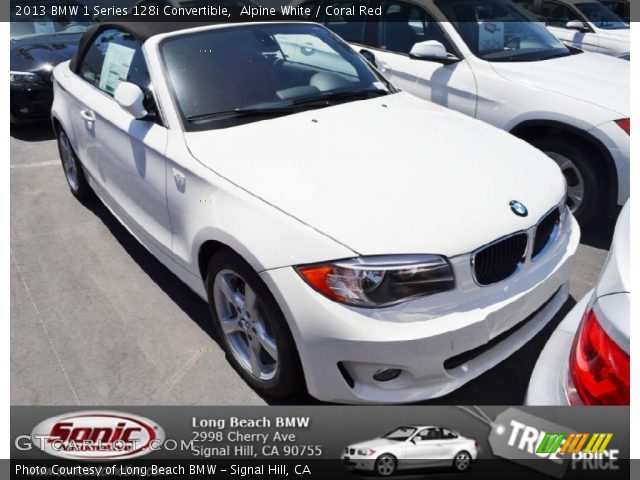 2013 BMW 1 Series 128i Convertible in Alpine White