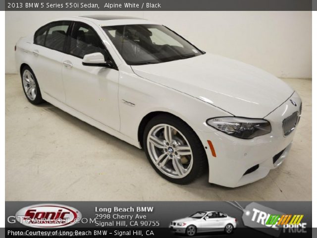2013 BMW 5 Series 550i Sedan in Alpine White