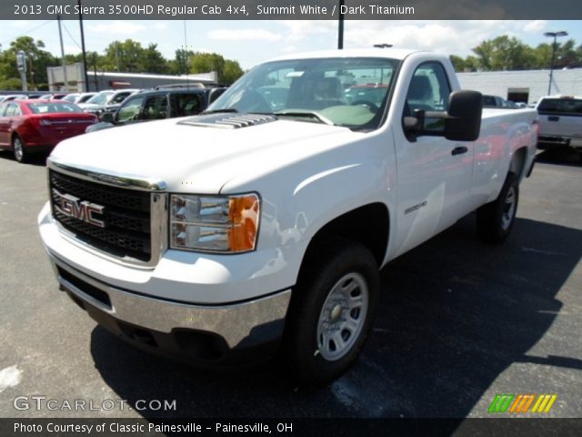 2013 GMC Sierra 3500HD Regular Cab 4x4 in Summit White