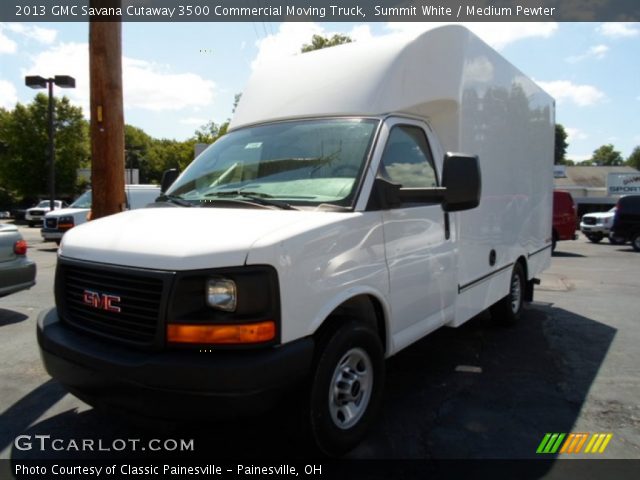 2013 GMC Savana Cutaway 3500 Commercial Moving Truck in Summit White