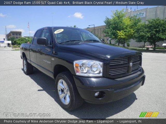 2007 Dodge Ram 1500 SLT Quad Cab 4x4 in Brilliant Black Crystal Pearl