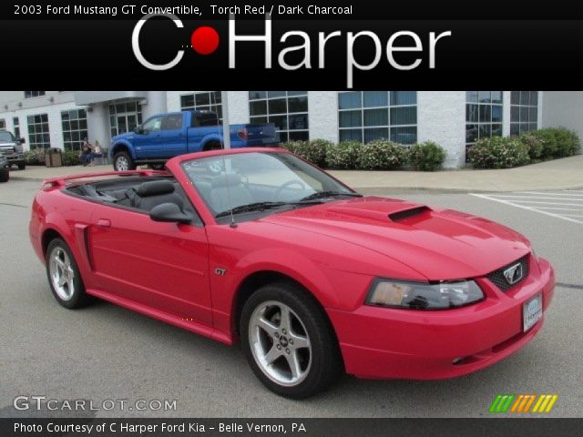 2003 Ford Mustang GT Convertible in Torch Red
