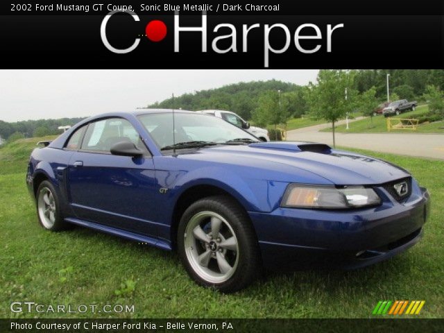 2002 Ford Mustang GT Coupe in Sonic Blue Metallic