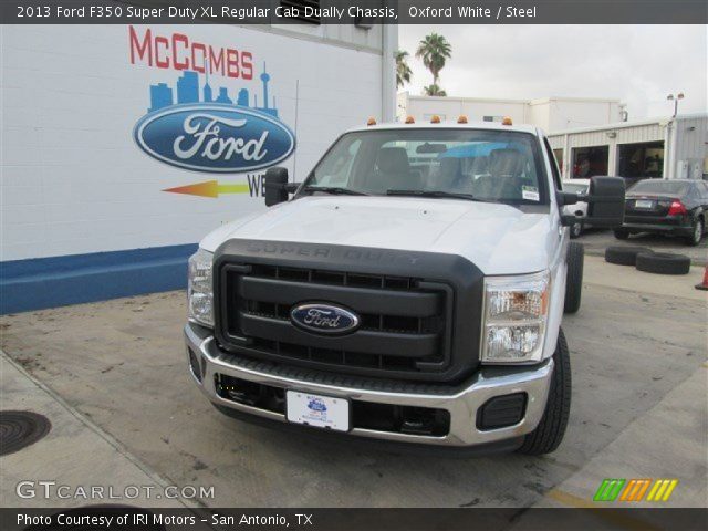 2013 Ford F350 Super Duty XL Regular Cab Dually Chassis in Oxford White