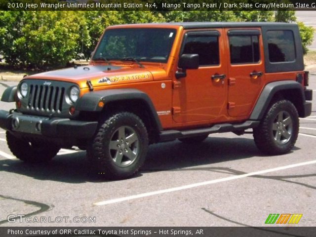 2010 Jeep Wrangler Unlimited Mountain Edition 4x4 in Mango Tango Pearl