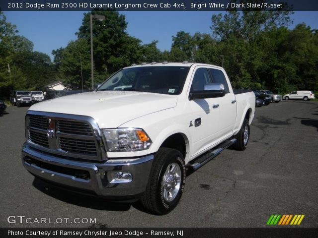 2012 Dodge Ram 2500 HD Laramie Longhorn Crew Cab 4x4 in Bright White
