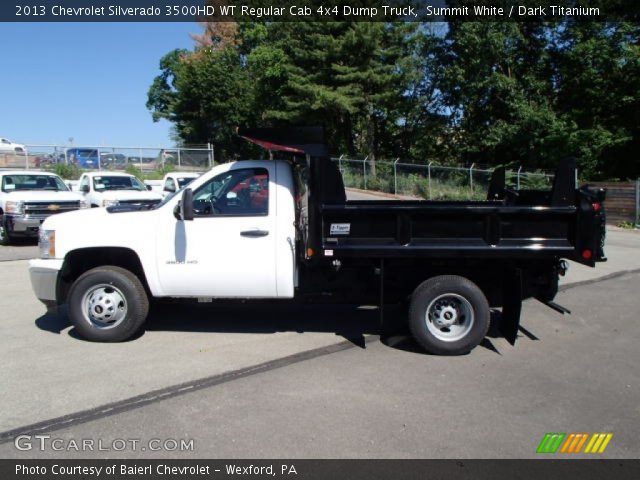 2013 Chevrolet Silverado 3500HD WT Regular Cab 4x4 Dump Truck in Summit White