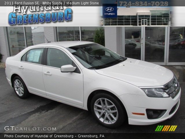 2011 Ford Fusion SE in White Suede