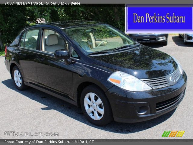 2007 Nissan Versa SL in Super Black