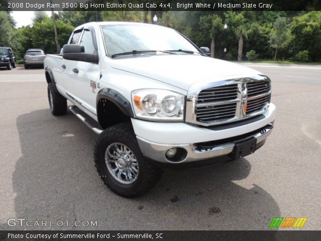 2008 Dodge Ram 3500 Big Horn Edition Quad Cab 4x4 in Bright White