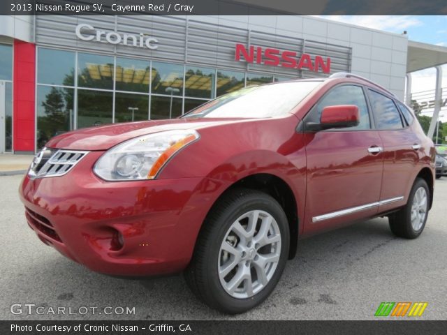 2013 Nissan Rogue SV in Cayenne Red
