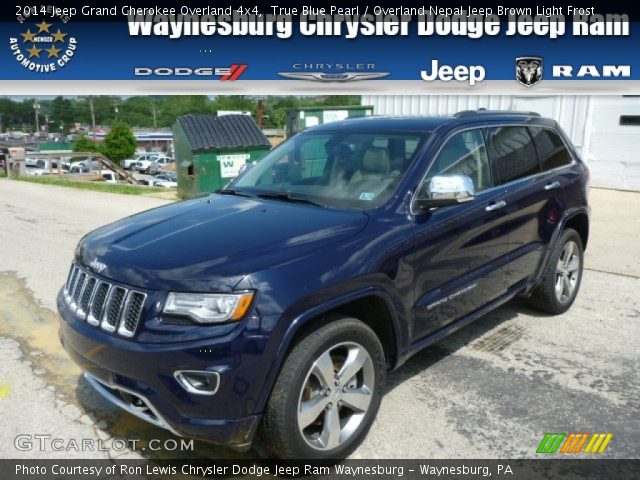 2014 Jeep Grand Cherokee Overland 4x4 in True Blue Pearl