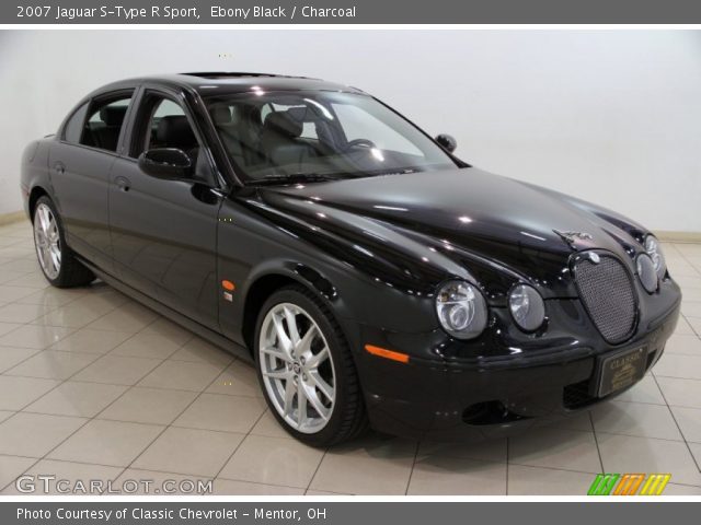 2007 Jaguar S-Type R Sport in Ebony Black