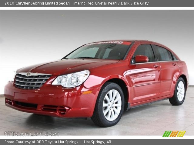 2010 Chrysler Sebring Limited Sedan in Inferno Red Crystal Pearl