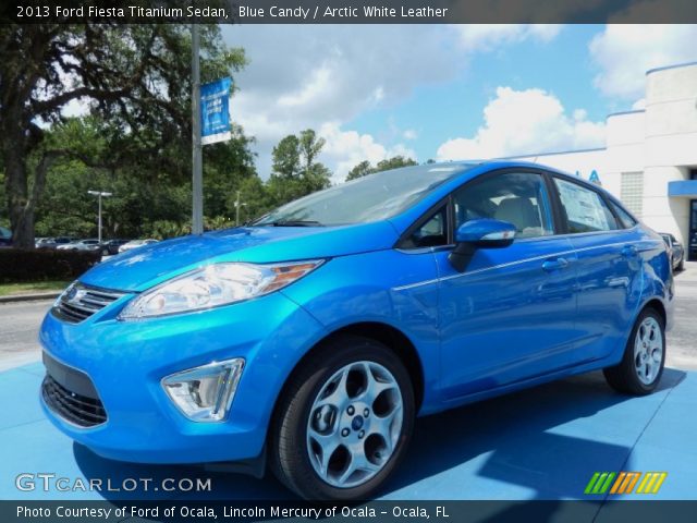 2013 Ford Fiesta Titanium Sedan in Blue Candy