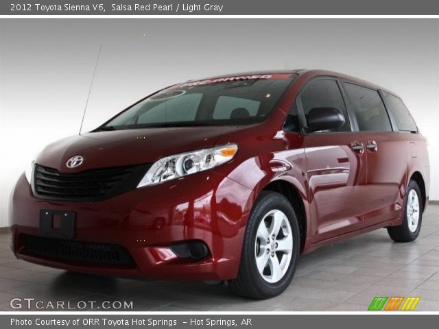 2012 Toyota Sienna V6 in Salsa Red Pearl