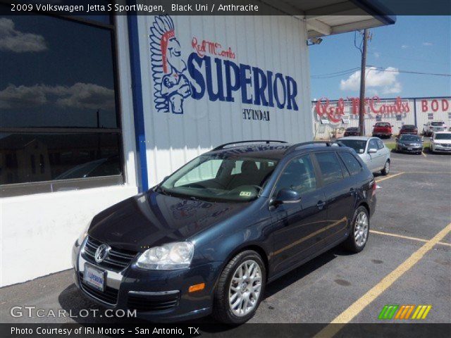 2009 Volkswagen Jetta S SportWagen in Black Uni