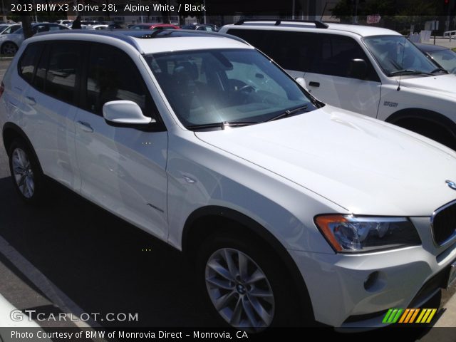 2013 BMW X3 xDrive 28i in Alpine White