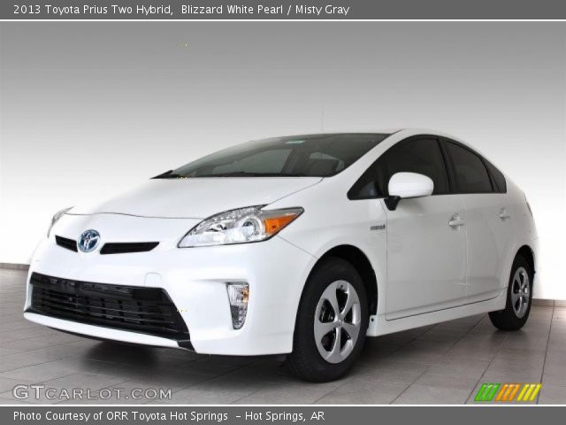2013 Toyota Prius Two Hybrid in Blizzard White Pearl
