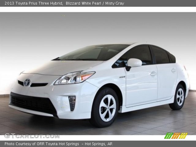 2013 Toyota Prius Three Hybrid in Blizzard White Pearl