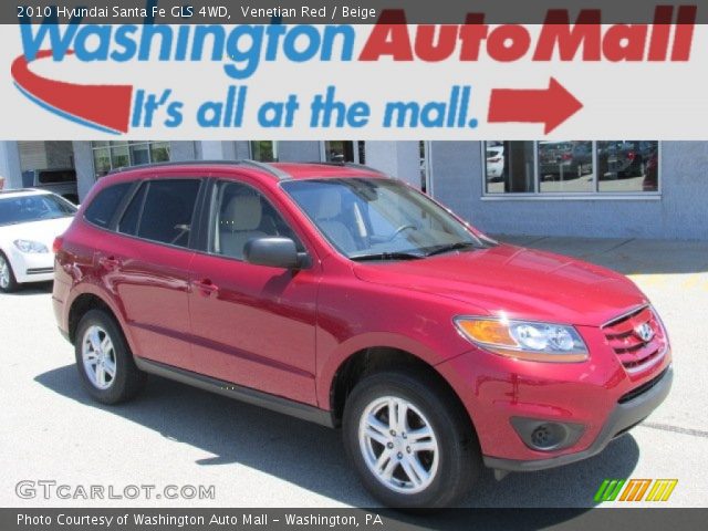 2010 Hyundai Santa Fe GLS 4WD in Venetian Red