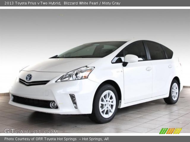 2013 Toyota Prius v Two Hybrid in Blizzard White Pearl