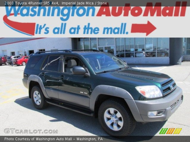 2003 Toyota 4Runner SR5 4x4 in Imperial Jade Mica