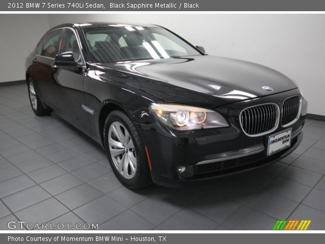 2012 BMW 7 Series 740Li Sedan in Black Sapphire Metallic