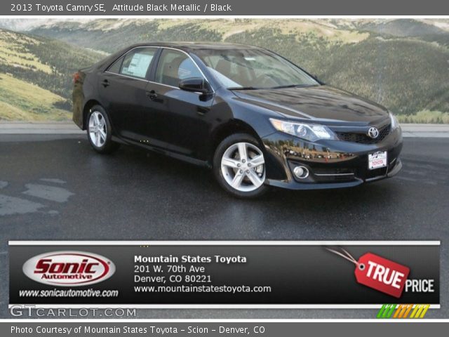 2013 Toyota Camry SE in Attitude Black Metallic