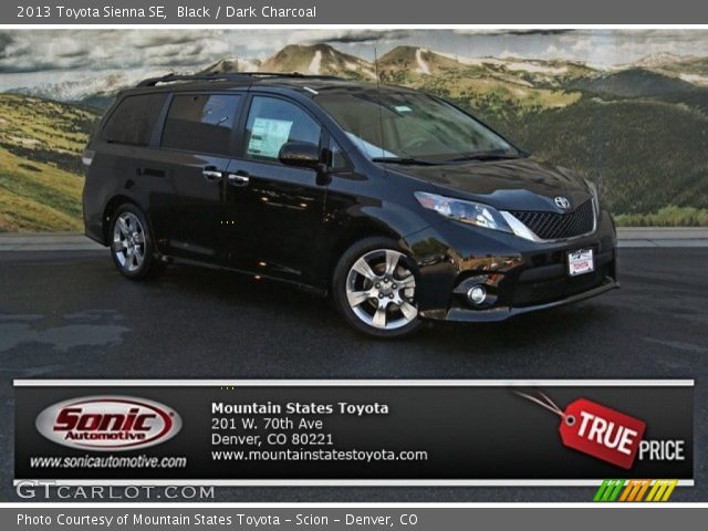2013 Toyota Sienna SE in Black