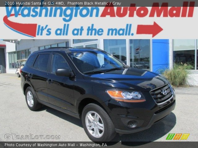 2010 Hyundai Santa Fe GLS 4WD in Phantom Black Metallic
