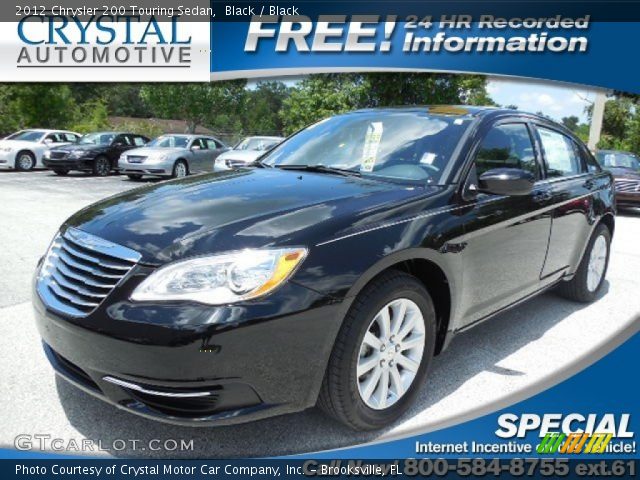 2012 Chrysler 200 Touring Sedan in Black