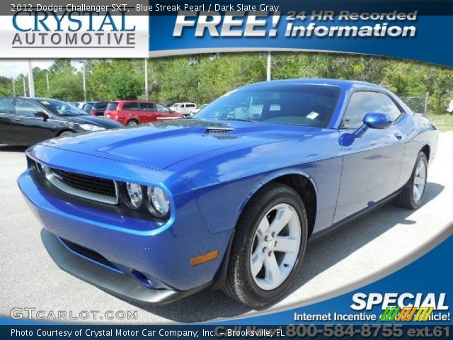 2012 Dodge Challenger SXT in Blue Streak Pearl