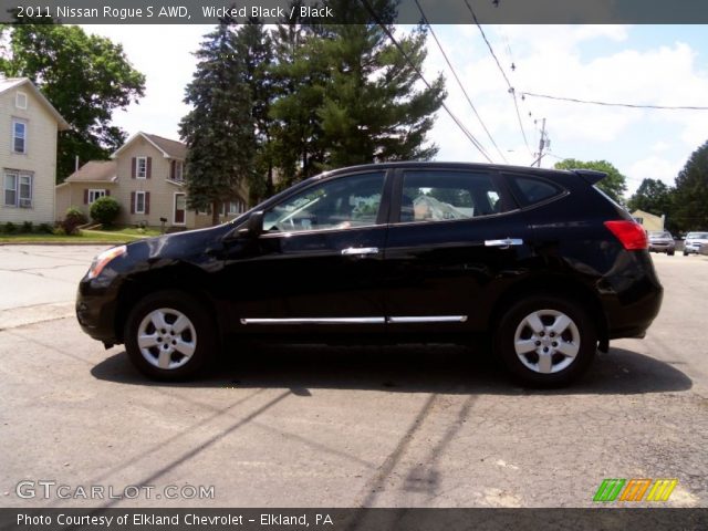 2011 Nissan Rogue S AWD in Wicked Black