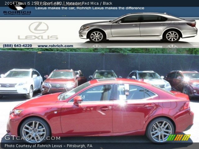 2014 Lexus IS 250 F Sport AWD in Matador Red Mica