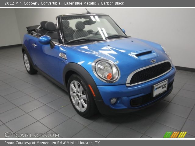 2012 Mini Cooper S Convertible in Laser Blue Metallic